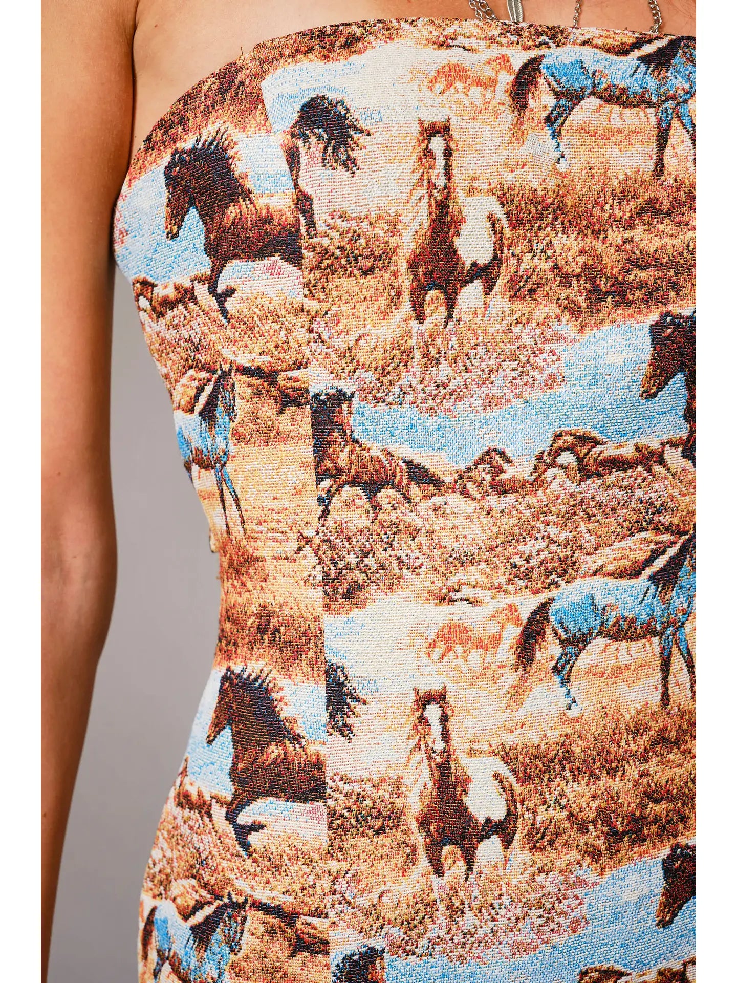 Polly Jaquard Tube Dress