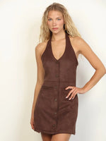 Espresso Halter Dress
