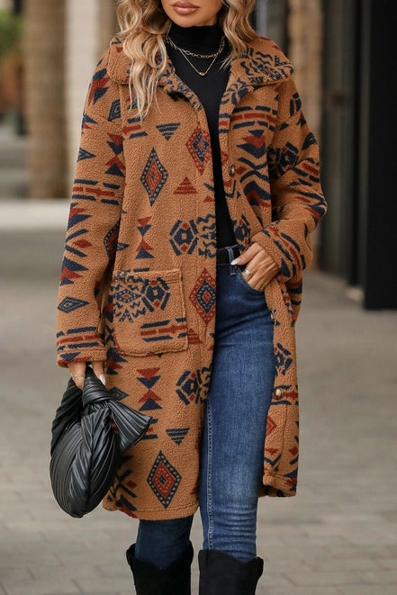 Kinsley SW Print Long Coat