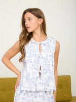 Alma Floral Tie Top