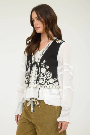 Florence Embroidery Vest