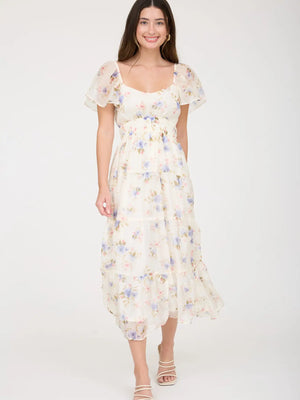 Lucia Floral Chiffon Dress