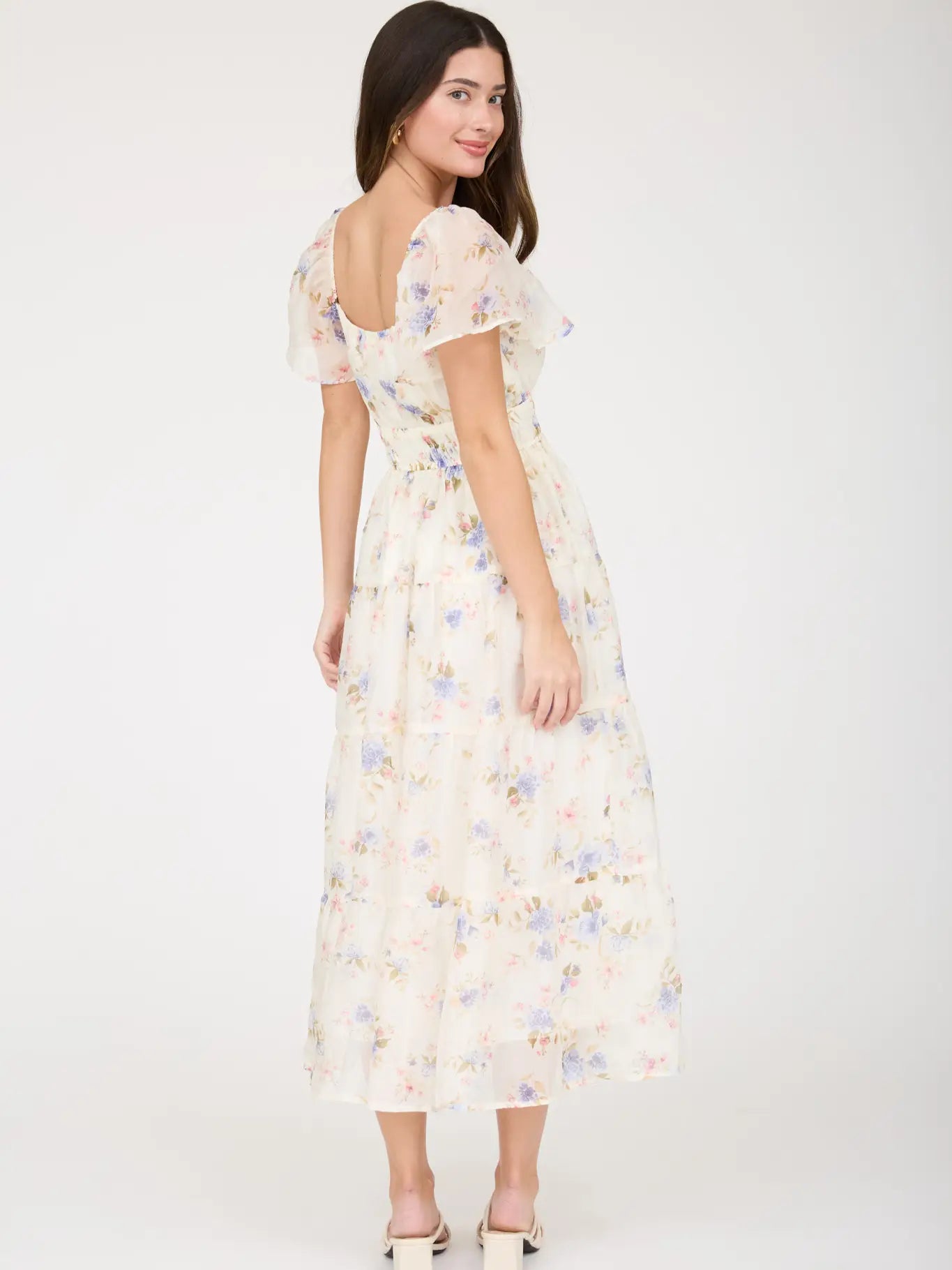 Lucia Floral Chiffon Dress
