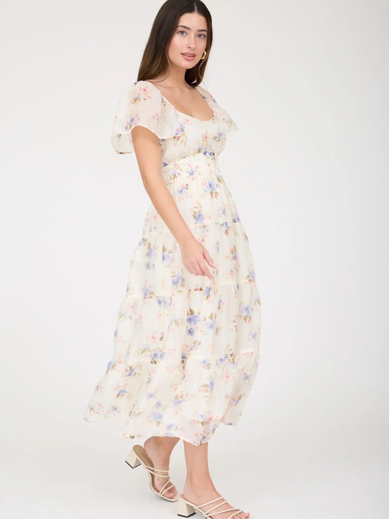 Lucia Floral Chiffon Dress