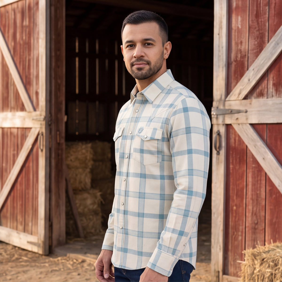 Kanyon Ivory Plaid Platini Men's Shirt