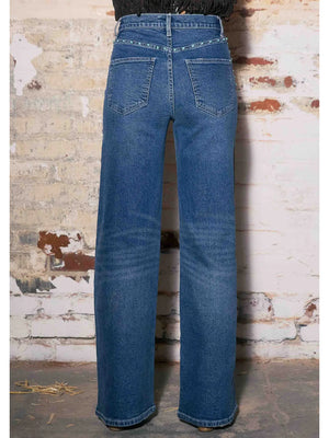 Odessa Turquoise Studded Jeans