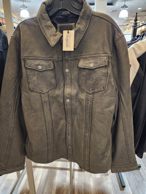 Grit Mens Full Leather Jacket