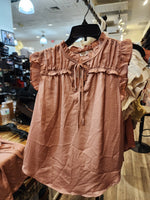 Lucille Tie Front Top