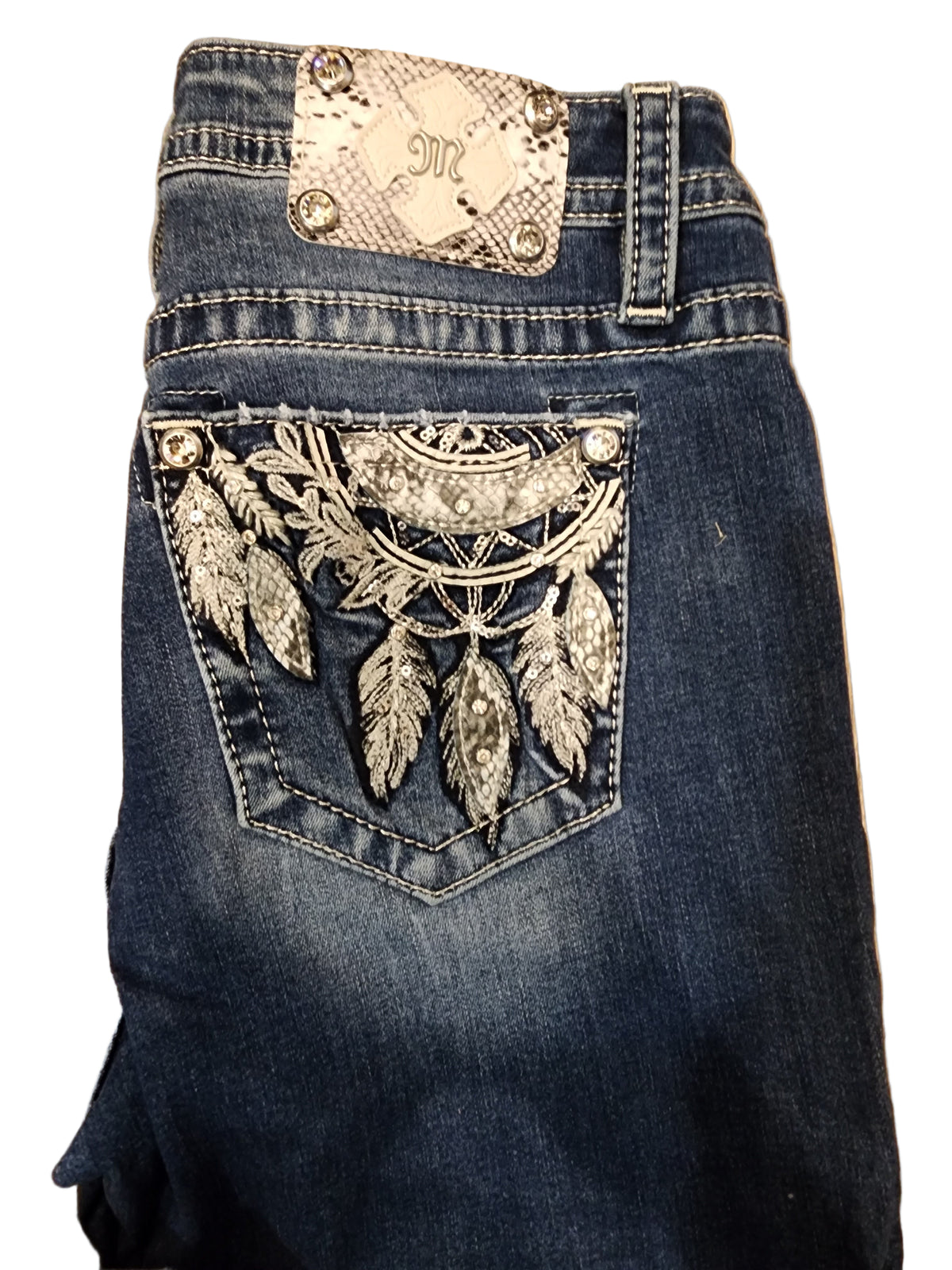 Hariot Bling Pocket Boot Cut Jeans