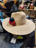 Coral PG Raffia Straw Hat