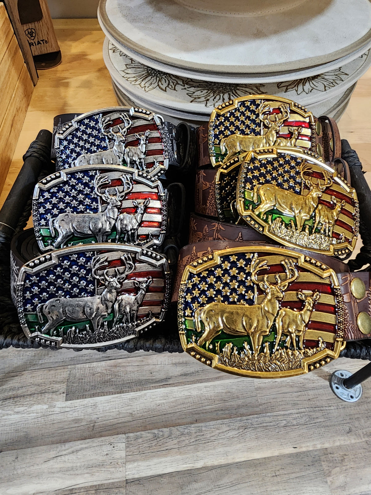 Bucky Faux Leather Belt
