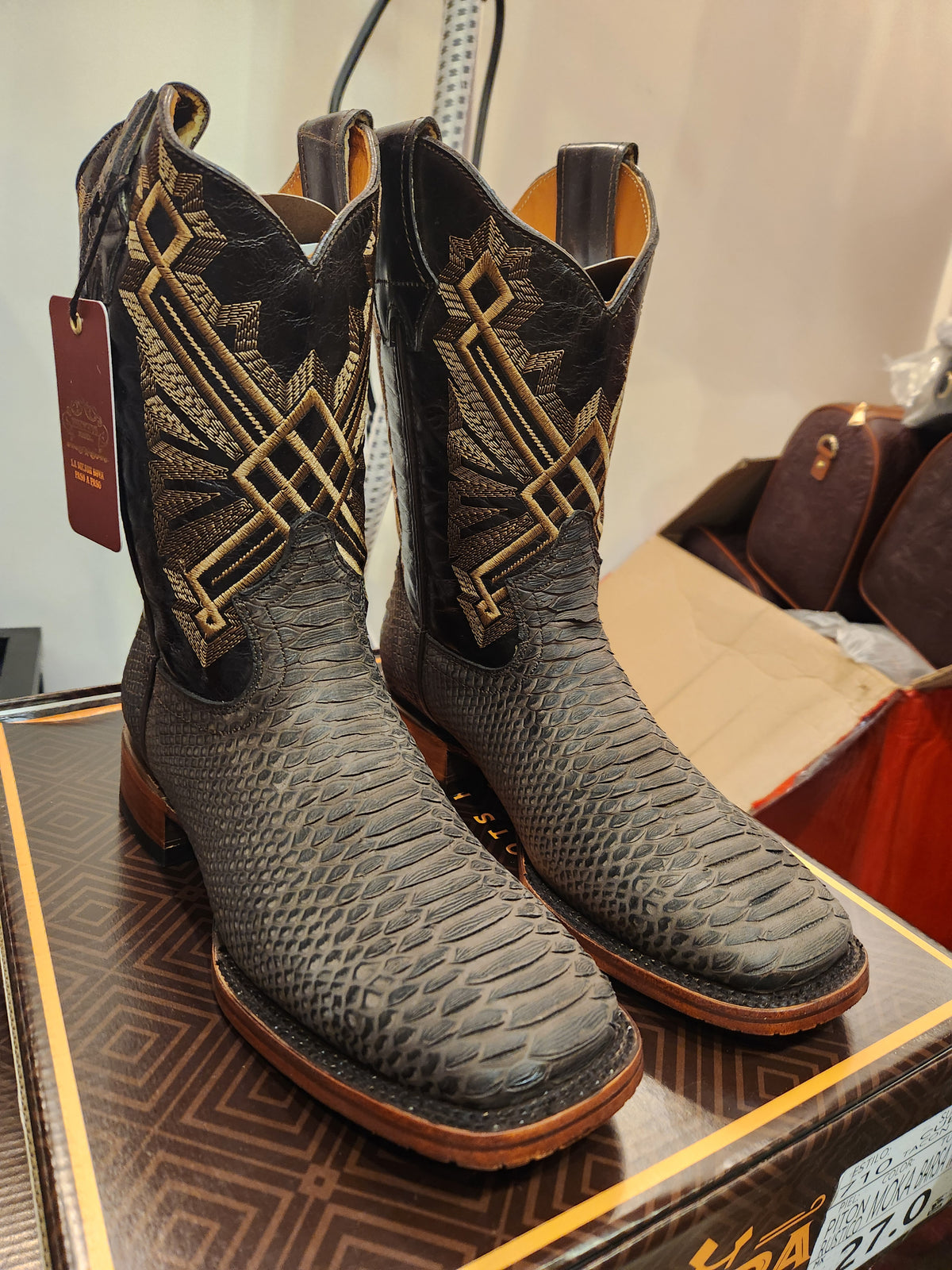 Lucio Python Cowboy Boots