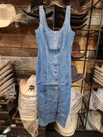 Neveah Button Denim Dress