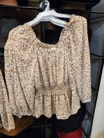 Nythea Floral Smock Detail Top