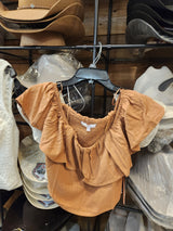 Katalina Ruffle Crop Top