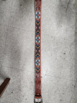 Cesar Beaded Stamped Belt