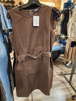 Chiffon Belted Mini Dress