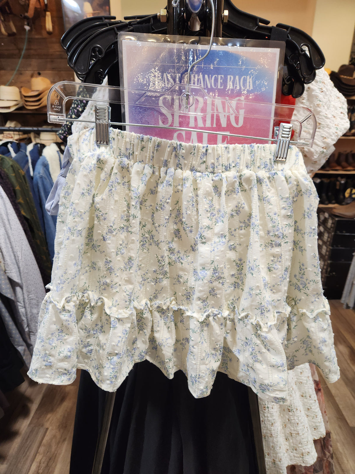 April Floral Mini Skirt