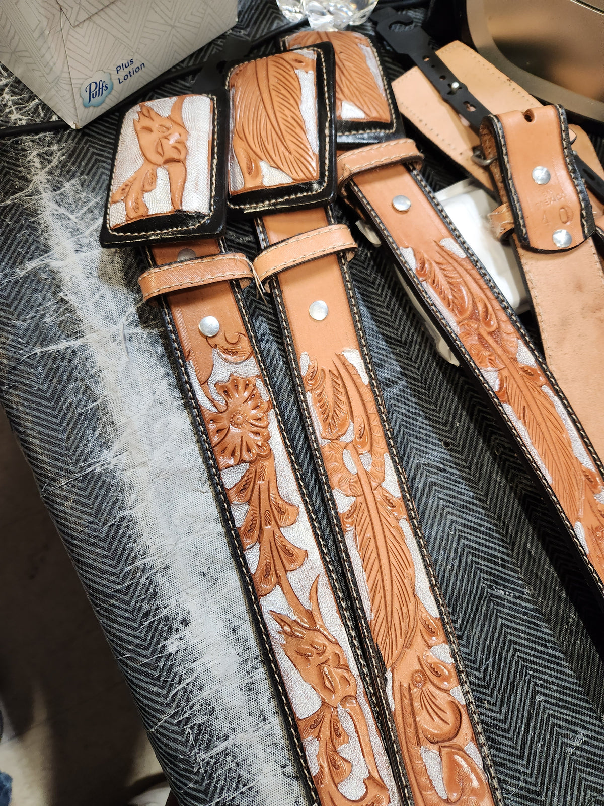 Soto Silver Stamped Belt
