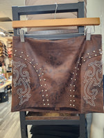 Adelina Suede Stud Mini Skirt