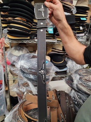 Guapo Longhorn Leather Belt