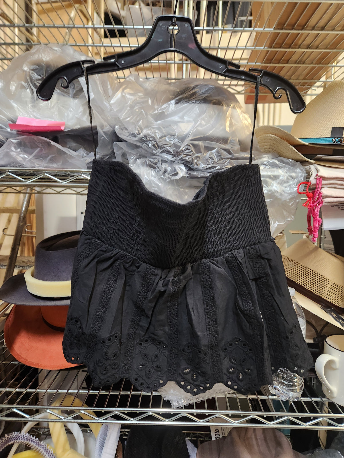 Mily Eyelet Smocking Top