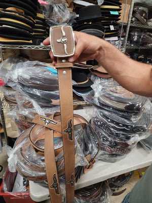 Guapo Longhorn Leather Belt