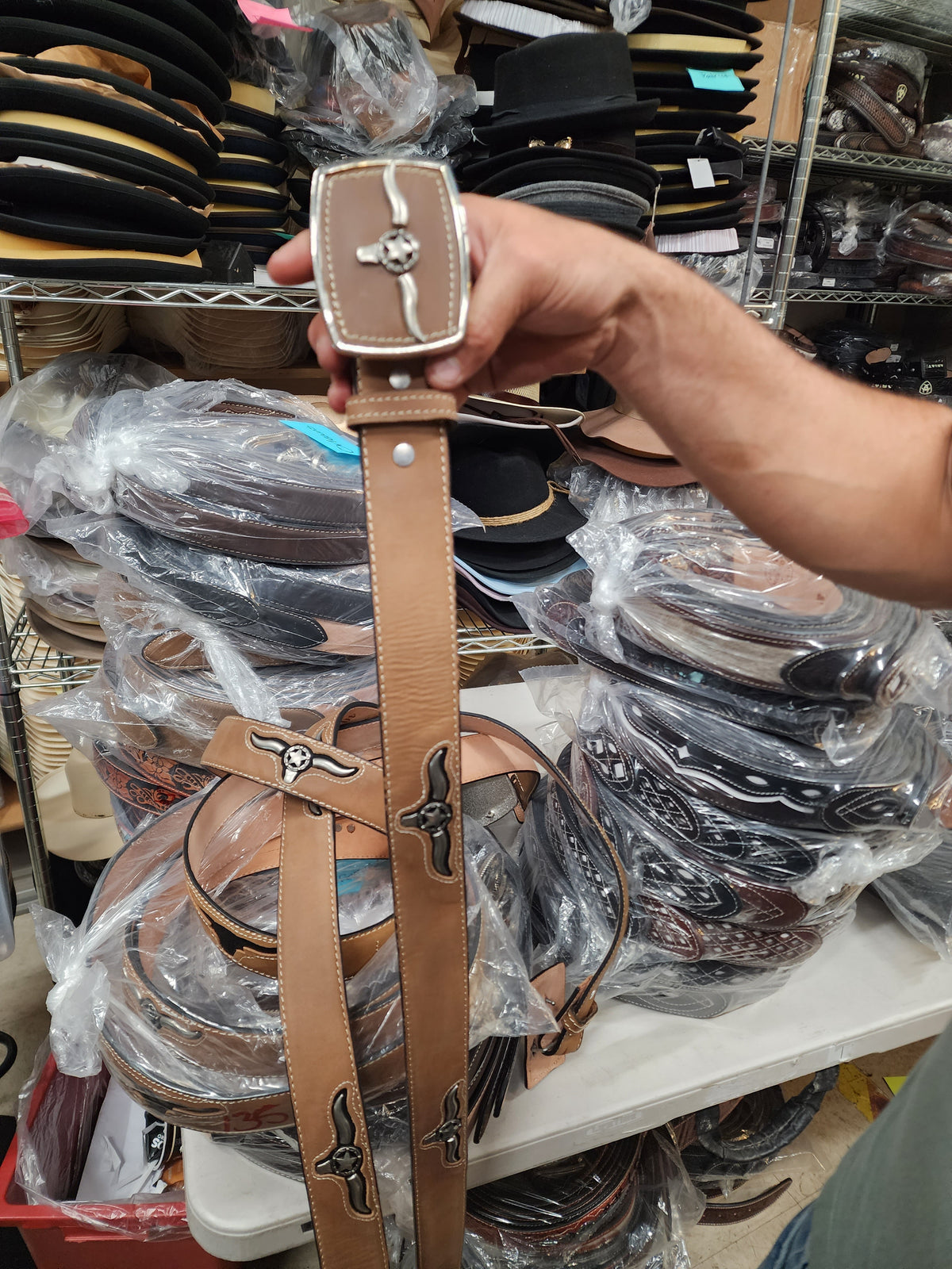Guapo Longhorn Leather Belt