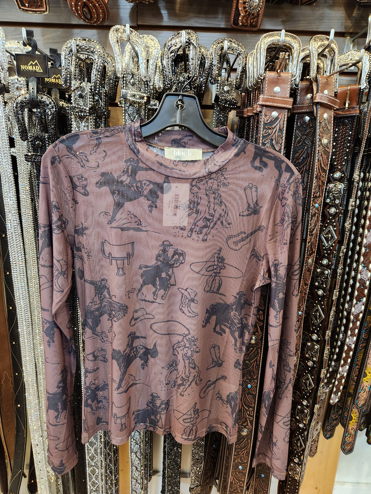McCall Print Mesh Top