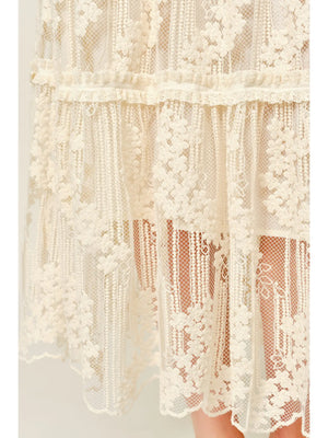 Haven Lace Tiered Skirt