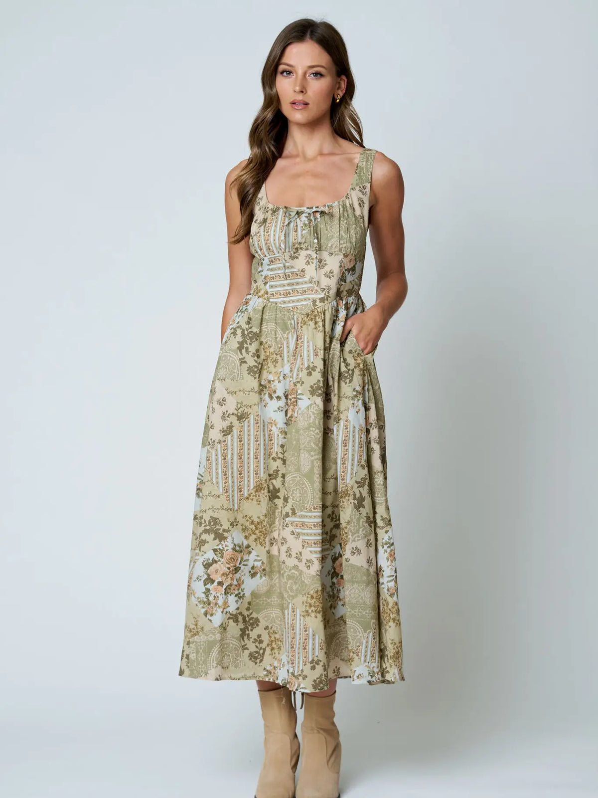 Spokane Corset Midi Dress