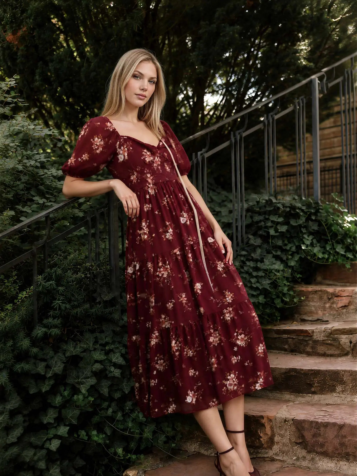 Wrenlee Floral Midi Dress