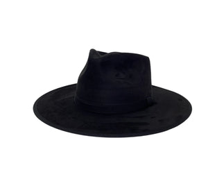 Savannah Flat Brim Suede Hat