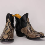 Medusa Genuine Snake Low Boots