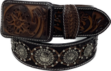 Averie Longhorn Concho Leather Belt
